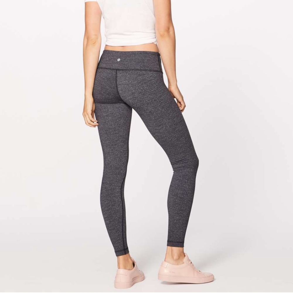 Lululemon Wunder Under Low Rise Leggings Heathered Black